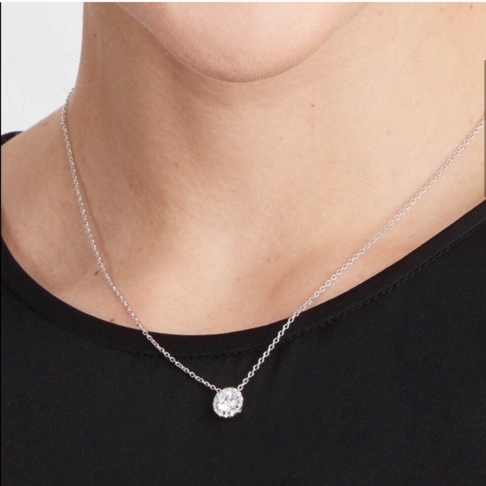 :: Stella & Dot | Shimmering Silver CZ Duchess Necklace - Retired - Picture 6 of 12